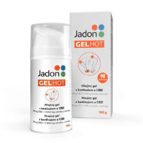 JADON Gel Hot - Warming gel with comfrey and CBD, 100 g